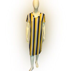 Plus Size Short Dress Summer V-Neck